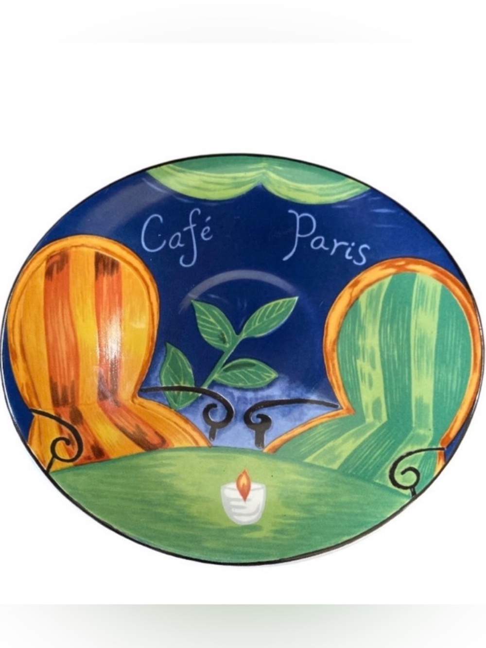Vintage Sango‎ Cafe Paris Saucers 4914 Discontinued Set Of 4 DW/OV Safe 1994